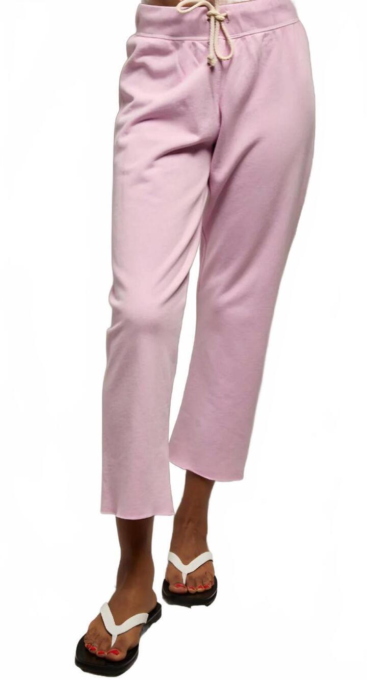NEW PERFECTWHITETEE jamaica beach fleece pant in sugar pink